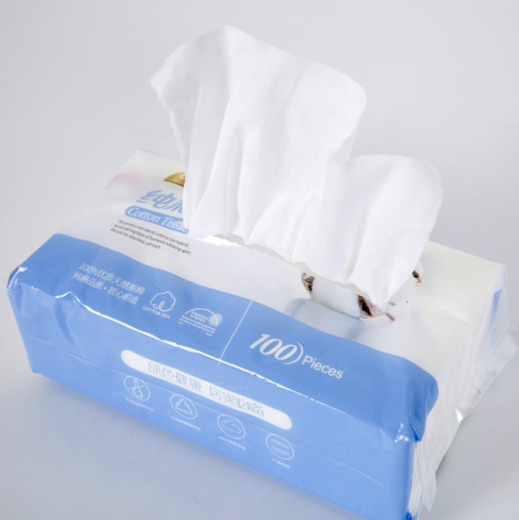 Daily using facail tissue made of USA cotton spunlace E.jpg Daily using facail tissue made of USA cotton spunlace E.jpg